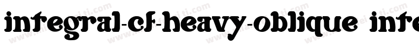 integral-cf-heavy-oblique integral-字体转换